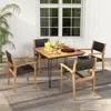 Hivvago Set Of 2 Stackable Outdoor Wicker Dining Chair