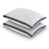 Hivvago Set Of 2 Standard Shredded Memory Foam Polyester Pillow With Removeable Cover In White
