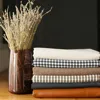 Hivvago Set Of 2 White And Brown Faux Leather Pillow Covers In Multi