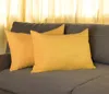 Hivvago Set Of 2 Yellow Modern Lumbar Throw Pillows In Yellow