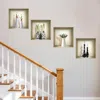 Hivvago Set Of Four Ivy Faux Niche 3d Peel And Stick Wall Decals In Multi