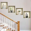 Hivvago Set Of Four Ivy Faux Niche 3d Peel And Stick Wall Decals In Multi