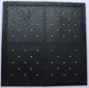 Hivvago Set Of Four Square Interlocking Black Rubber Indoor Outdoor Mats In Black