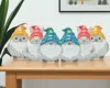 Hivvago Set Of Six Gray Terracotta Wildlife Gnomes In Multi