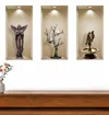 Hivvago Set Of Three Aca Faux Niche 3d Peel And Stick Wall Decals In Multi
