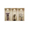 Hivvago Set Of Three Aca Faux Niche 3d Peel And Stick Wall Decals