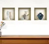 Hivvago Set Of Three Gio Faux Niche 3d Peel And Stick Wall Decals In Multi