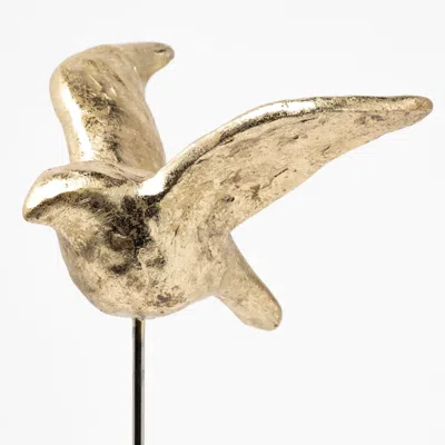 Hivvago Set Of Three Gold Bird Sculptures