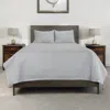 Hivvago Set Of Three Gray Geometric King Quilt In Gray