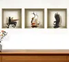 Hivvago Set Of Three Gil Faux Niche 3d Peel And Stick Wall Decals