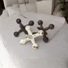 Hivvago Set Of Three Iron Jack Sculptures In Multi