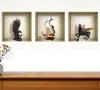 Hivvago Set Of Three Lia Faux Niche 3d Peel And Stick Wall Decals In Multi