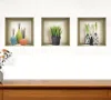 Hivvago Set Of Three Nia Faux Niche 3d Peel And Stick Wall Decals In Multi