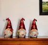 Hivvago Set Of Three Red And White Santa Gnome Led Light Up Christmas Ornaments In Multi