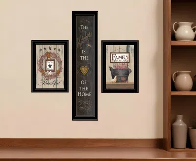 Hivvago Set Of Three The Primitive Kitchen Black Framed Print Kitchen Wall Art