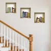 Hivvago Set Of Three Tina Niche 3d Square Peel And Stick Wall Decals In Multi
