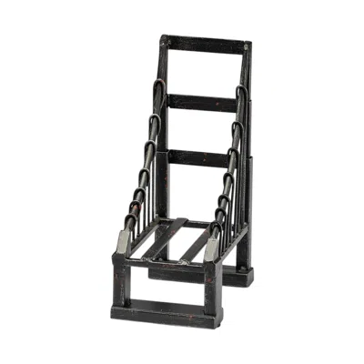 Hivvago Set Of Two 10" Brown Polyresin Decorative Bookends In Black