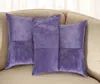 Hivvago Set Of Two 18" Purple Cowhide Throw Pillows In Purple