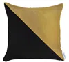 Hivvago Set Of Two 18" Yellow And Black Throw Pillow In Black