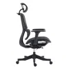 Hivvago Set Of Two Black Adjustable Height Swivel Rolling Office Chair In Black
