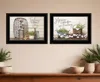 Hivvago Set Of Two Choose Joy Black Framed Print Wall Art In Black