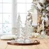 Hivvago Set Of Two Clear Glass Trees Tabletop Sculpture In Multi