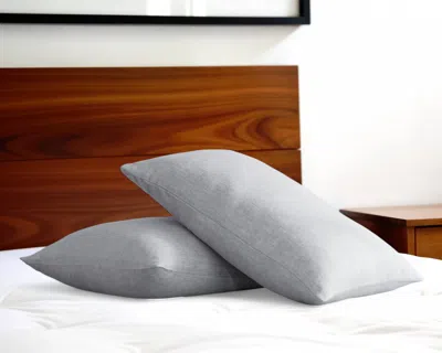 Hivvago Set Of Two Cloud Linen Pillowcases