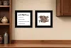 Hivvago Set Of Two Coffee And Friends Recipe Black Framed Print Kitchen Wall Art In Black