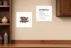 Hivvago Set Of Two Coffee And Friends Recipe White Framed Print Kitchen Wall Art In White