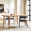 Hivvago Set Of Two Dark Gray Upholstered Linen Open Back Dining Side Chairs In Gray