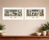 Hivvago Set Of Two Farm Fresh White Framed Print Wall Art In White