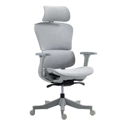 Hivvago Set Of Two Gray Adjustable Height Swivel Rolling Office Chair