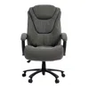 Hivvago Set Of Two Gray And Black Adjustable Height Swivel Rolling Executive Office Chairs In Gray