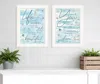 Hivvago Set Of Two Life Is White Framed Print Wall Art In White