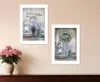 Hivvago Set Of Two Love And Memories White Framed Print Wall Art In White
