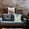 Hivvago Set Of Two Merry Christmas Tis The Season Thow Pillows In Multi