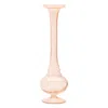 Hivvago Set Of Two Pink Trumpet Glass Table Vase In Pink