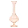 Hivvago Set Of Two Pink Trumpet Glass Table Vase In Pink