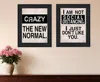 Hivvago Set Of Two The New Normal Black Framed Print Wall Art In Black