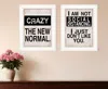 Hivvago Set Of Two The New Normal White Framed Print Wall Art In White