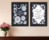 Hivvago Set Of Two The Secret Beauty Black Framed Print Wall Art In Black