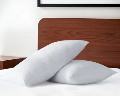 Hivvago Set Of Two White Linen King Pillowcases