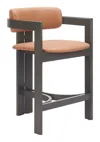 Hivvago Shaili Counter Stool Brown In Brown