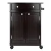 Hivvago Snnah Kitchen Utility Cart Espresso