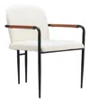 Hivvago Sibu Dining Chair Cream In White