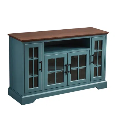 Hivvago Sideboard Buffet Table With 4 Doors In Multi