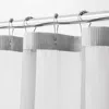 Hivvago Silver Modern Grid Shower Curtain And Liner Set