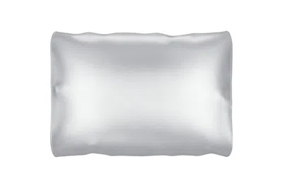 Hivvago Silver Silk Open Ended Pillowcase In White