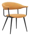 Hivvago Sima Dining Chair Brown In Yellow