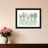 Hivvago Simply Sage Black Framed Print Wall Art In Black